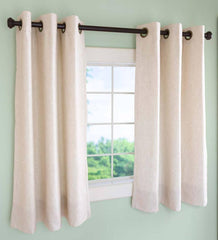 Plow & Hearth Insulated Curtains | Indoor Living Insulated Short Curtain Panels, Grommet-Top