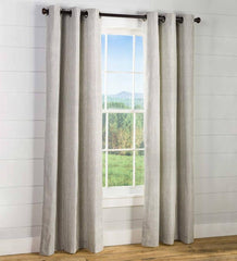 Plow & Hearth Insulated Curtains | Indoor Living Thermalogic Insulated Ticking Stripe Grommet Top Curtain Pairs
