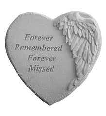 Plow & Hearth Memorial & Garden Plaques | Yard & Garden Cast Stone Forever Remembered Garden Stone