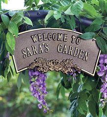 Plow & Hearth Memorial & Garden Plaques | Yard & Garden Personalized Arbor Plaque - Bronze