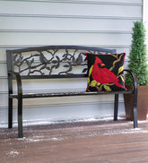 Plow & Hearth Metal Furniture | Outdoor Living Cardinals Metal Garden Bench