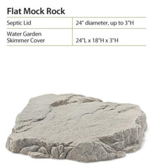Plow & Hearth Mockrocks® | Yard & Garden Usa-Made Flat Mock Rock® - Brown