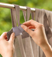 Plow & Hearth Outdoor Curtains | Outdoor Living Shenandoah Outdoor Sunspun Tab Top Outdoor Curtain