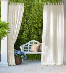 Plow & Hearth Outdoor Curtains | Outdoor Living Shenandoah Outdoor Sunspun Tab Top Outdoor Curtain
