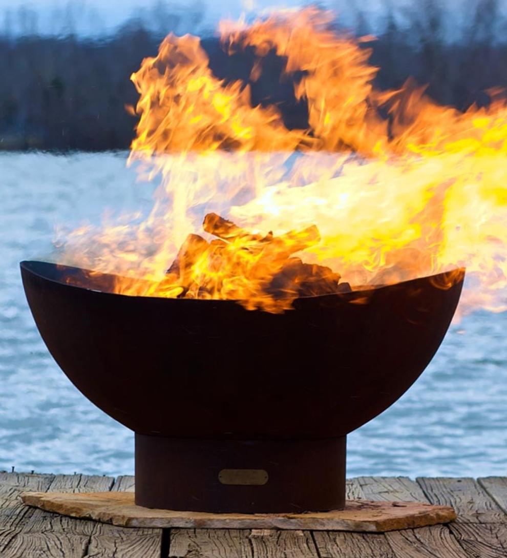 Plow & Hearth Outdoor Fire Pits | Outdoor Living Scallops Fire Pit By Firepit Art, Usa-Made