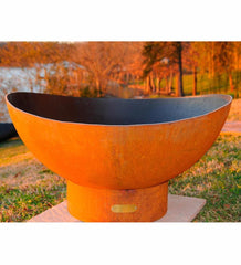 Plow & Hearth Outdoor Fire Pits | Outdoor Living Scallops Fire Pit By Firepit Art, Usa-Made
