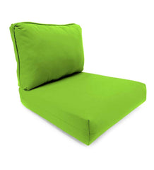 Plow & Hearth Outdoor Furniture Cushions | Outdoor Living Seat And Back Replacement Cushions For Claremont, Prospect Hill And Urbanna Furniture, Set Of 2 - Greenery