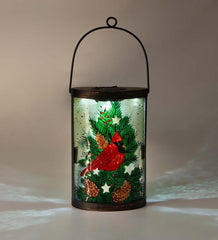 Plow & Hearth Outdoor Lamps & Lighting | Outdoor Living Cardinal And Spruce Solar Glass Lantern