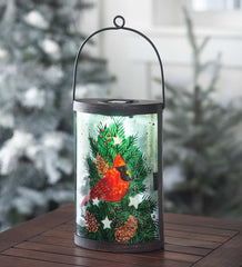 Plow & Hearth Outdoor Lamps & Lighting | Outdoor Living Cardinal And Spruce Solar Glass Lantern