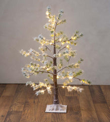 Plow & Hearth Outdoor Lamps & Lighting | Outdoor Living Indoor/Outdoor Lighted Snowy Pine Tree