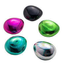 Plow & Hearth Outdoor Lamps & Lighting | Outdoor Living Lighted Art Glass Decorative Glowing Garden Rocks - Blue