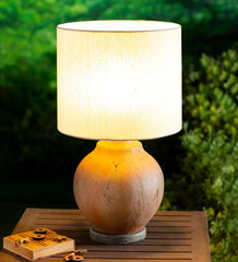 Plow & Hearth Outdoor Lamps & Lighting | Outdoor Living Outdoor Terra Cotta Style Table Lamp