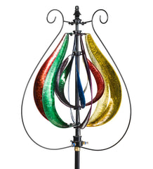 Plow & Hearth Outdoor Lamps & Lighting | Outdoor Living Water Misting Garden Wind Spinner - Verdigris Copper