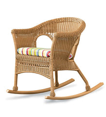 Plow & Hearth Outdoor Wicker | Outdoor Living Easy Care Resin Wicker Rocker And End Table