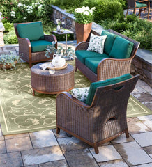 Plow & Hearth Outdoor Wicker | Outdoor Living Urbanna Premium Wicker Collection With Luxury Cushions