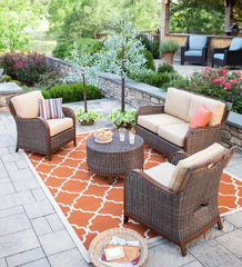 Plow & Hearth Outdoor Wicker | Outdoor Living Urbanna Premium Wicker Collection With Luxury Cushions