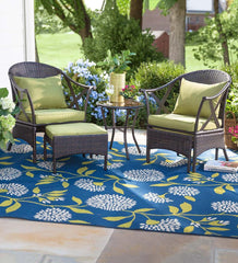 Plow & Hearth Outdoor Wicker | Outdoor Living Wicker Patio Furniture Set With Cushions - Light Green