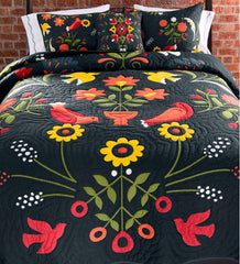 Plow & Hearth Quilts & Bedspreads | Indoor Living Ansley Folk Art Quilt Set