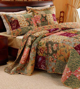 Plow & Hearth Quilts & Bedspreads | Indoor Living Cotton Paisley Patchwork Block Reversible Bedspread And Shams