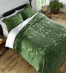 Plow & Hearth Quilts & Bedspreads | Indoor Living Juliet Tufted Cotton Chenille Bedding