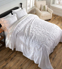 Plow & Hearth Quilts & Bedspreads | Indoor Living Juliet Tufted Cotton Chenille Bedding