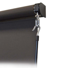 Plow & Hearth Shades & Umbrellas | Outdoor Living Deluxe Roll-Up Outdoor Solar Shade With Cordless Crank