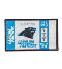 Plow & Hearth Small Accent Rugs | Indoor Living Carolina Panthers Turf Mat