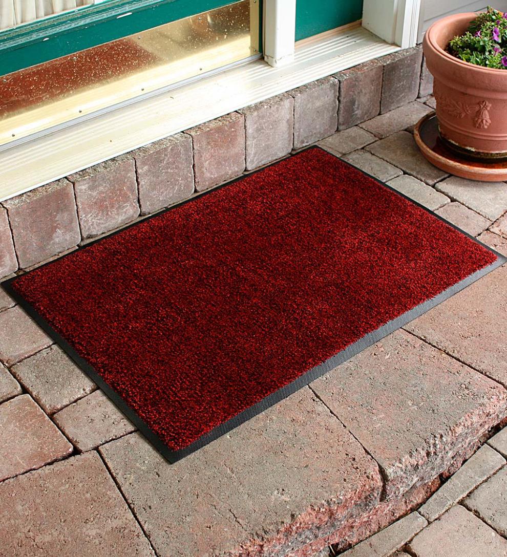 Plow & Hearth Small Accent Rugs | Indoor Living Dirt Stopper Supreme Door Mat
