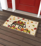 Plow & Hearth Small Accent Rugs | Indoor Living Indoor/Outdoor Autumn Wagon Hooked Polypropylene Accent Rug