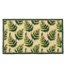 Plow & Hearth Small Accent Rugs | Indoor Living Indoor/Outdoor Fern Hooked Accent Rug
