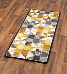 Plow & Hearth Small Accent Rugs | Indoor Living Indoor/Outdoor Springtime Quilt Polypropylene Rug Runner