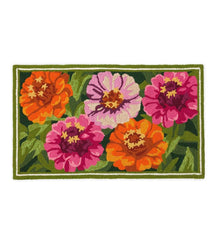 Plow & Hearth Small Accent Rugs | Indoor Living Indoor/Outdoor Zinnia Hooked Polypropylene Accent Rug