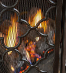 Plow & Hearth Spark Guards | Fireplace & Hearth Tri-Fold Geometric Fireplace Screen And Spark Guard