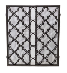Plow & Hearth Spark Guards | Fireplace & Hearth Tri-Fold Geometric Fireplace Screen And Spark Guard