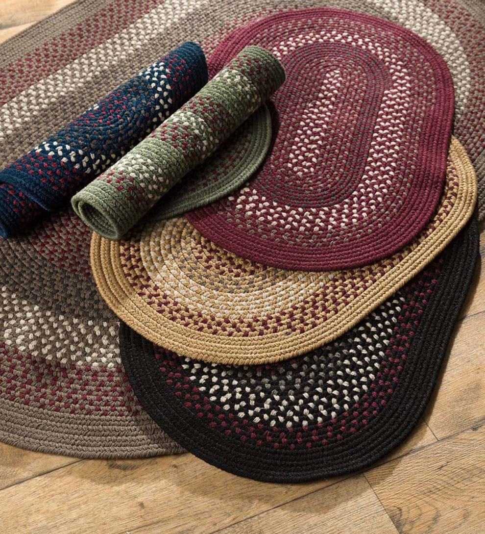Plow & Hearth Stair Treads & Rug Pads | Indoor Living Country Classic Braided Polypropylene Rugs