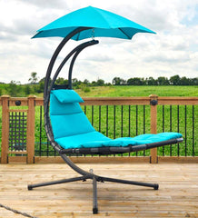 Plow & Hearth Swings & Hammocks | Outdoor Living Hanging Dream Chair Lounger - Silver