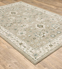 Plow & Hearth Synthetic Rugs | Indoor Living Ashland Daybreak Synthetic Blend Indoor Border Rug