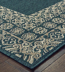 Plow & Hearth Synthetic Rugs | Indoor Living Cambridge Lace Indoor/Outdoor Border Rug
