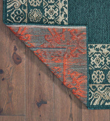 Plow & Hearth Synthetic Rugs | Indoor Living Cambridge Lace Indoor/Outdoor Border Rug