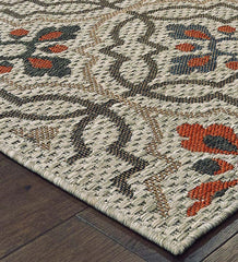 Plow & Hearth Synthetic Rugs | Indoor Living Cambridge Tilework Indoor/Outdoor Rug
