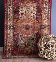 Plow & Hearth Synthetic Rugs | Indoor Living Heirloom Shiraz Easy Care Smartstrand Rug