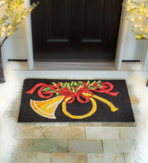 Plow & Hearth Synthetic Rugs | Indoor Living Holiday French Horn Hooked Rug