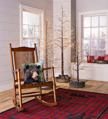 Plow & Hearth Synthetic Rugs | Indoor Living Huntington Bear Buffalo Check Endurastran Rug