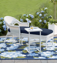 Plow & Hearth Synthetic Rugs | Indoor Living Hydrangea Indoor/Outdoor Rug