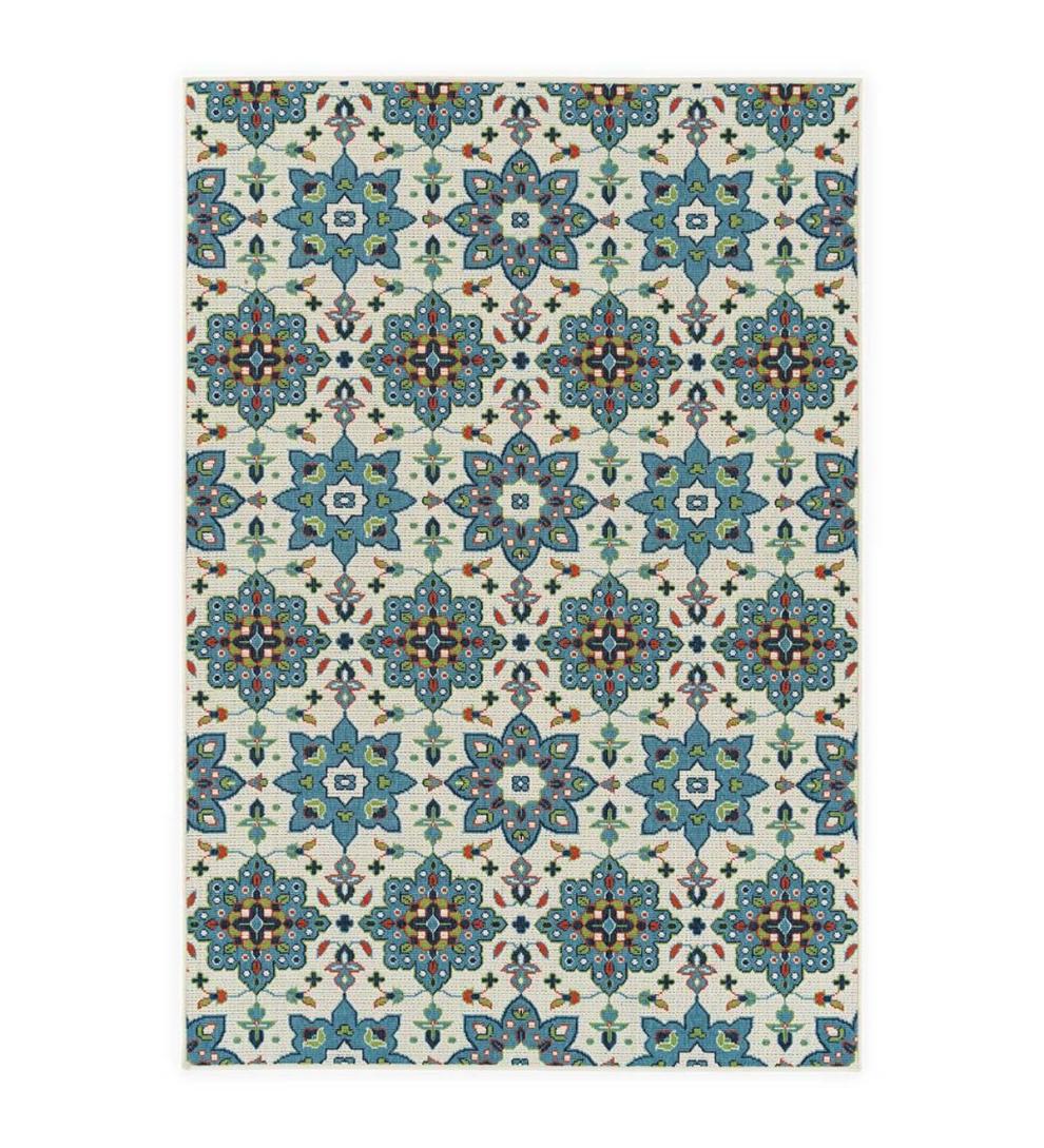 Plow & Hearth Synthetic Rugs | Indoor Living Indoor/Outdoor Brunswick Floral Polypropylene Rug