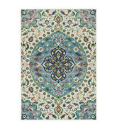 Plow & Hearth Synthetic Rugs | Indoor Living Indoor/Outdoor Brunswick Medallion Polypropylene Rug