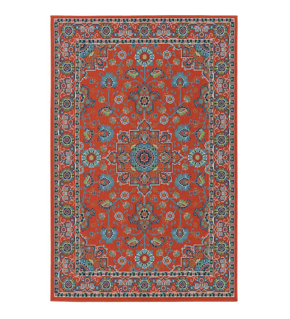 Plow & Hearth Synthetic Rugs | Indoor Living Indoor/Outdoor Brunswick Spice Polypropylene Rug