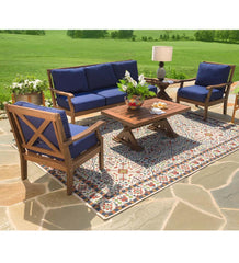 Plow & Hearth Synthetic Rugs | Indoor Living Indoor/Outdoor Brunswick Tapestry Polypropylene Rug