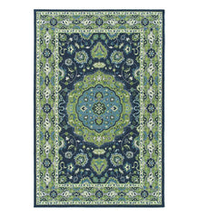 Plow & Hearth Synthetic Rugs | Indoor Living Indoor/Outdoor Brunswick Wreath Polypropylene Rug