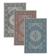 Plow & Hearth Synthetic Rugs | Indoor Living Indoor/Outdoor Lake Placid Damask Polypropylene Rug